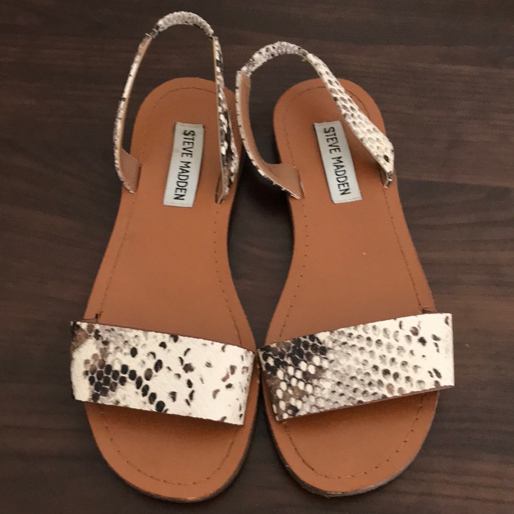 Steve Madden Snake Sandals- 6M